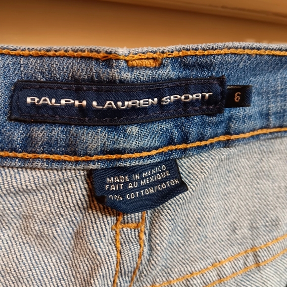 Ralph Lauren Sport Denim Jean Shorts‎ - Size 6 - Picture 4 of 5